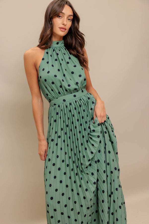 halter-dot-glow-woven-maxi-dress Flying Tomato-Sophia's StyleDRESSES-1